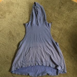 Free people distressed cut off sweatshirt